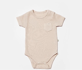 ☘️Biorganic wafle Kumaş Kısa Kol Zıbın