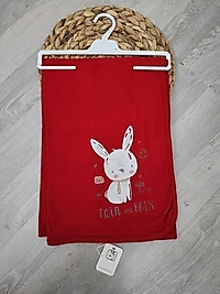 ⭐️Bibaby Tavşan Figürlü Pamuklu Battaniye