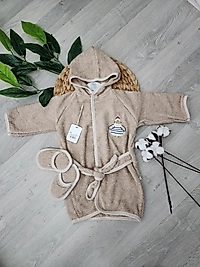 ⭐️Bibaby  Bornoz Terlik seti